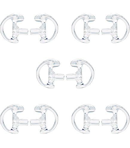 Embouts D’oreille Silicone Pour Radio Motorola Kenwood - Lot De 6 Paires - Confortable - Compatible Baofeng Puxing