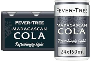 FEVER-TREE Light Madagascan Cola 6x150ml (Pack of 4, Total 24 Cans)