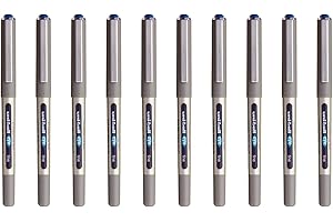 uni-ball - Uni Mitsubishi Pencil - 10 Eye Fine Pens UB-157 - Blue Liquid Ink Rollerball Pen - 0.7mm Tip - Medium Writing