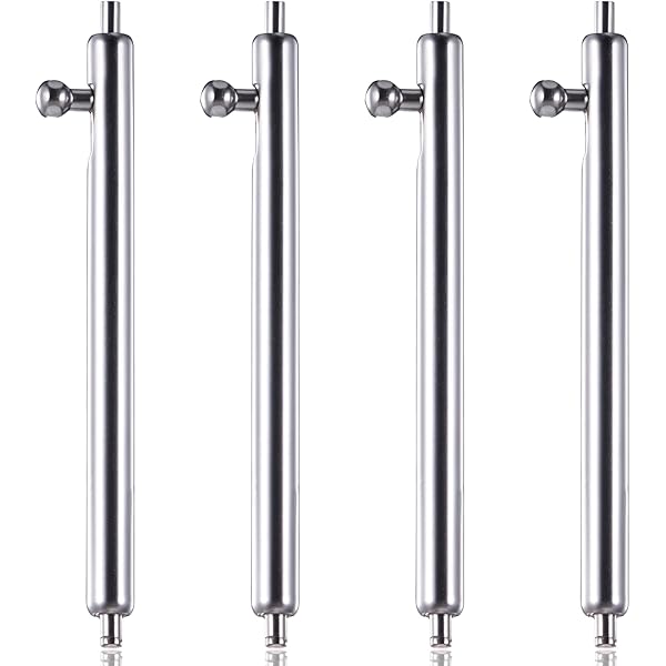 Outil Montre Bracelet Lot De 4 Barrettes à Ressort 22mm - Acier Inoxydable Pour Bracelets De Montre Outil Réparation Montre