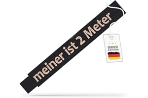 andSmile Zollstock schwarz - Meterstab mit Spruch meiner ist 2 Meter - lustiger Zollstock aus hochwertigem Buchenholz - lustige Geschenke für Männer, Papa, Handwerker, zum Vatertag, Geburtstag