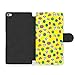 Produktbild Cute Colourful Faces Illustration on Yellow Background Ledertasche Hülle für iPhone 6 Plus 6S Plus