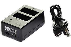 PROtastic Dual USB Chargeur de Batterie pour GoPro Hero 3/3 + Sac Libre