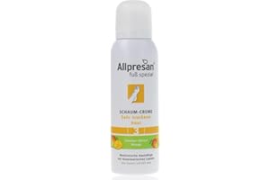 ‎ALLPRESAN Allpresan Fuß spezial Nr. 3 Schaum-Creme mit Mango Duft - Fußcreme für sehr trockene Haut - Zur täglichen Fußpflege sehr trockener Füße - 125 ml