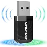 1300Mbps Chiavetta WiFi per PC Fisso Dual Band 2.4G/5GHz AC1300 WiFi USB per PC, Adattatore di Rete Wireless per PC/Desktop/L