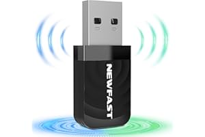 NEWFAST 1300Mbps Chiavetta WiFi per PC Fisso Dual Band 2.4G/5GHz AC1300 WiFi USB per PC, Adattatore di Rete Wireless per PC/Desktop/Laptop Ricevitore WiFi per PC, Supporto Windows 11/10 und Mac OS 10.9-10.15