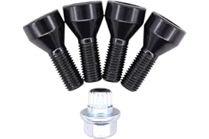HouYeen Locking Wheel Bolts Nuts Set M12 x 1.5 for B-MW 1 3 5 Series E46 E87 E60 36136786419