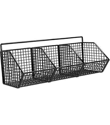 Cabilock Cesto Appendibile In Plastica Con Gancio Per Cucina E Bagno - Organizer Verticale 23x14x13 Cm - Bianco