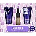 Nip+Fab Night Shift Trio Retinol Gift Set to Promote Visibly Firm and Radiant Skin, Retinol Concentrate, Retinol Serum and Overnight Cream, Gift Idea for Secret Santa, Stocking Filler