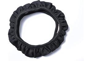 Namvo Uniwersalne pokrowce na kierownicę, akcesoria samochodowe, czarne