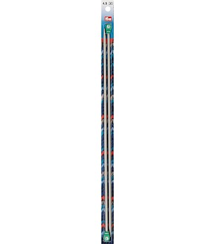 Prym Aluminium Breinaalden – Enkel-puntig, 40 Cm, 5 Mm, Set Van 2, Lichtgewicht En Glijdend