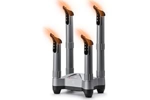 AIRTHEREAL SD20 sèche-bottes électrique avec désinfection à l’ozone, ventilateur chauffant, séchage rapide et minuteur réglable, adapté aux bottes de travail, de ski, baskets et gants