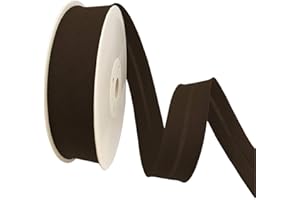 TEXTEX = Bies de 30mm de Ancho. 50% Algodón y 50% Poliéster. Pieza de 10m – (Marrón Oscuro)