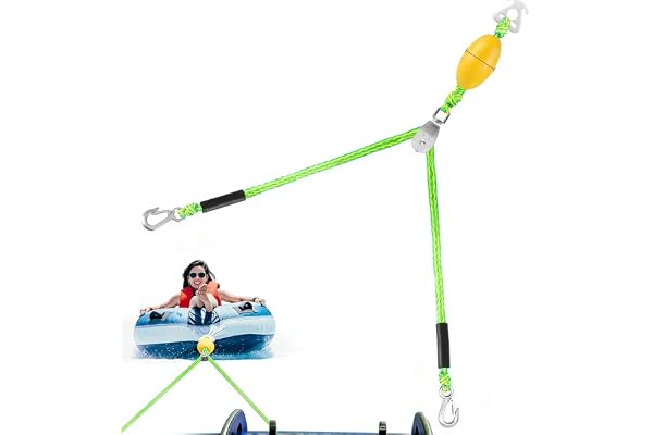 Båtrep | Två stycken krokar 5,2 Meter Tung Last Multifunktionell | Båt Bogserstång Till Tubing - För Utomhusvatten Insjö, Flod, Damm, Simbassäng, Surfing, Simning Och