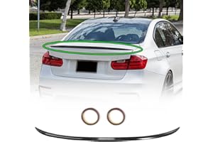 GEARCELL Highkick Aileron de coffre arrière compatible avec BMW Série 3 F30 F35 F80 320i 328i 330i 335i M3 Sedan 2012-2018 Noir brillant