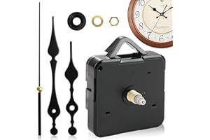 KAZGVN Clock Mechanisms Battery Powered, Clock Mechanism, 1 Pcs Silent Quartz Clock Mechanism Movement Kits DIY Wall Clock Mechanism Parts Motor Replacement for Home Restaurant Office Classroom