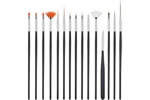 YXHZVON 15PCS Set di pennelli per torta fondente, pennello per pittura per torte, set di strumenti per decorare pennelli per torte per decorare torte, biscotti e dessert fai-da-te