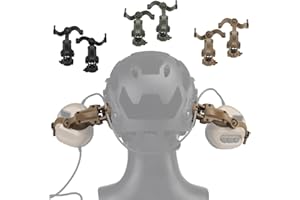 WLXW Casco Táctico Ops Core ARC & Team Wendym-LOK Adaptador De Riel, Suspensión Auriculares Soporte Accesorio Auriculares Orejeras Soporte para Pickup Earmor Ptt Casco Aux Protection