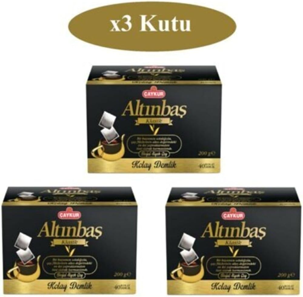 Çaykur Altınbaş Demlik Poşet 3'Lü Avantajlı Paket 200 Gr 40'Lı