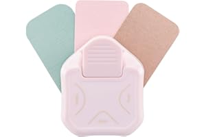 Vaessen Creative Perforatrice 3-en-1 Coins Arrondis - 4-7-10 mm - pour Projet DIY, Papier Scrapbooking, Plastique Fou, Bullet Journaling, Cartes de Vœux, Papier Découpage, Étiquette, Décoration - Rose