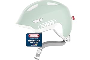 ABUS Casque pour Enfants Smiley 3.0 ACE LED - Casque de vélo avec lumière - Ajustement Profond & Place pour Une Tresse - pour Filles et garçons