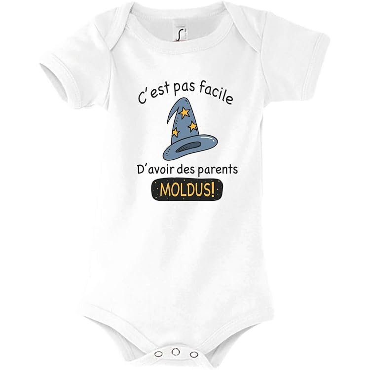 Planetee Body bébé manches longues Owen Changez Monde Humour 0-3 mois Coton – Cadeau Naissance Nourrisson Baby Shower