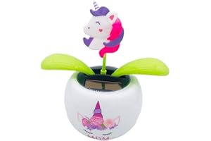 ARDORMAN Solar Wackelfigur Blume, Solarblume Wackelblume Solar Tanzende Blume Solar Dancing Flower Solarfigur Für Auto Haus Und Büro