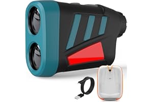 VORSTIK Telémetro de Golf 600m/656yd,DT600 Telémetro Laser de Aumento de 6x22 mm, con Range/Speed/Scanning Model, Carga USB, Bolsa de Protectora, para Golf, Caza, Senderismo, Apagado automático