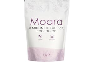 MOARA Almidón de tapioca, ecológica y vegana - Fécula de mandioca (1 kg)