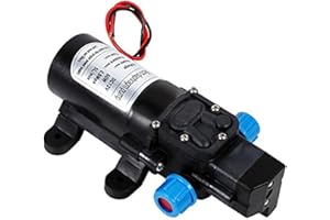 GOTOTOP 12V Diaphragm with Built-in Pressure Switch 5L/min High Pressure Self Priming Pump Diaphragm 115PSI/0.8MPA for Car Washing Garden Watering