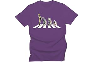 GP-Tees Abbey Road Droids Space Wars Sci Fi Movie Film Inspired Premium Quality Modern Fit T-Shirt Top for Men