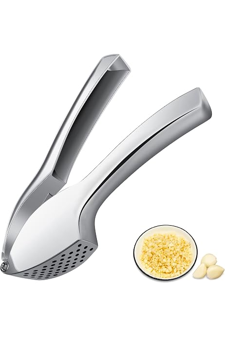 Presse-ail Manuel En Inox - Hachoir à Ail Et Gingembre Ergonomique Pour Cuisine - 2