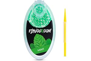 Flavouroom Aroma Click - 100 Premium Balls Set I Intense Flavour with Practical Box I Easy Insert for DIY Mint Enjoyment
