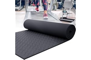 MNBVH Bodenschutzmatte für Laufband, Fitnessgerätematte, Multifunktionsmatte, Schutzmatte Boden, Antirutsch Laufbänder Matte, Sportmatte, Schwarz 175×80 cm