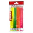 Matita in grafite - STABILO Swano fluo - Pack da 12 - Colori assortiti