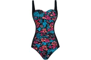 Aidotop Womens One Piece Swimsuit Tummy Control with Ruched Monokinis Tribal Swimsuits