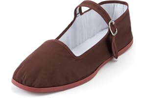 amtax Donna Classic China Flats, Casual Cina Bambola Scarpe, Cotone Mary Janes, Cinese Tai Chi Scarpe