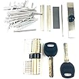 TPM Go AB Kaba Lock Tin Foils Tools with AB Lock,Locksmith AB Lock Fast Pick Tools Dimple Kaba Lock Opener (Tool with Lock)