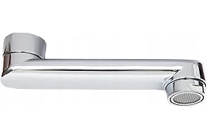 AquaParts gerade Auslauf für Küchen-Armaturen | Verchromt | 10cm Länge | 3/4" Anschluss