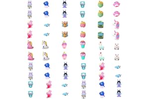 60 piezas Toppers de lápiz de dibujos animados al azar, BOSOIRSOU Silicona Toppers de Animales Tapas de lápiz para Vuelta al cole Premios de clase Regalos para fiestas Estilos aleatorios