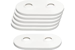SPODDY Doppel Heizungsrohr Rosette (15-22mm) (6 Stk) zur Abdeckung von Heizungsrohren am Boden - Doppelrosette für Heizkörper - Doppelt Heizkörperrosetten für Heizung - Rosetten für Heizkörperrohre