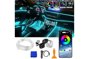 ShengOu LED Voiture Interieur,Éclairage D'ambiance Voiture,Éclairage Intérieur de Voiture,Bande Lumineuse à LED de Voiture,LED Intérieur Auto,LED Voiture,Eclairage Led de Voiture Intérieur (1V6)