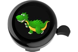 YeloYolker Kids Bike Bell, Cute Dinosaur Ring Bell for Boys, Toddlers, Children's Bicycle Handlebar Accessory for Tricycle, Scooter, Balance Bike
