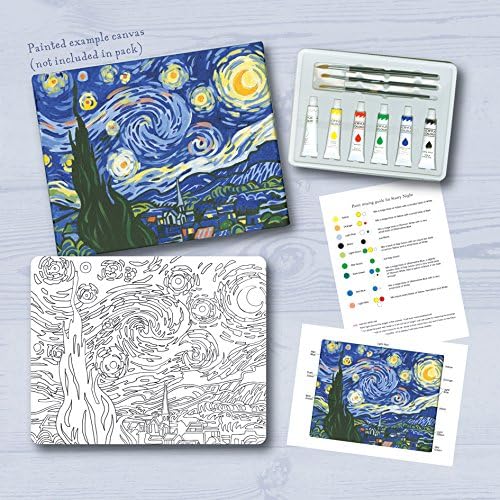 Padblocks Paint Your Own Canvas Masterpiece - Van Gogh's "Starry Night"