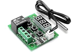 FAMILYMALL Interruttore con regolatore di temperatura DC 12 V, con termostato, sensore di temperatura 50 – 110 °C