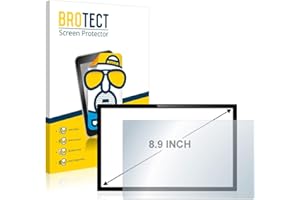 BROTECT Protector Pantalla Anti-Reflejos 8.9" para PCs de panel táctil con 22.6 cm (8,9 pulgadas) [195 mm x 114 mm, 1:2] (2 Unidades) Mate
