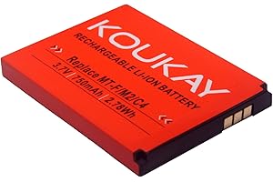 Koukay Ersatz Akku für AVM Fritz!Fon MT-F M2 C4 C5 312BAT016 312BAT006 FritzFon DECT MTF mit 750mAh