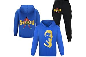 FORLCOOL NO.7 Football Training Casual Hoodies and Pants 2Pcs Sets NO.7 Football Kit Kids Tracksuits Sets