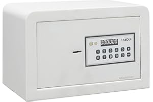 ARREGUI Magna 590010 Caja Fuerte con Cerradura de Doble Seguridad | Caja de Seguridad de Apertura con Codigo más Llave | Caja Fuerte Pequeña para Casa, Hogar, Negocios | 20x31x20 cm | 8 L