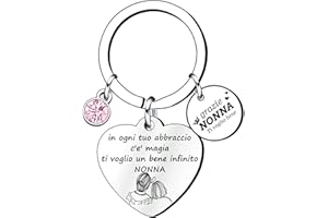 Lumengqi Regalo della Nonna Regali di Mamma Portachiavi Nonna Portachiavi Mamma Regalo Nonna Natale Portachiavi Nonna Famiglia '' una mamma formidabile una Nonna eccezionale'' Regali per Natale